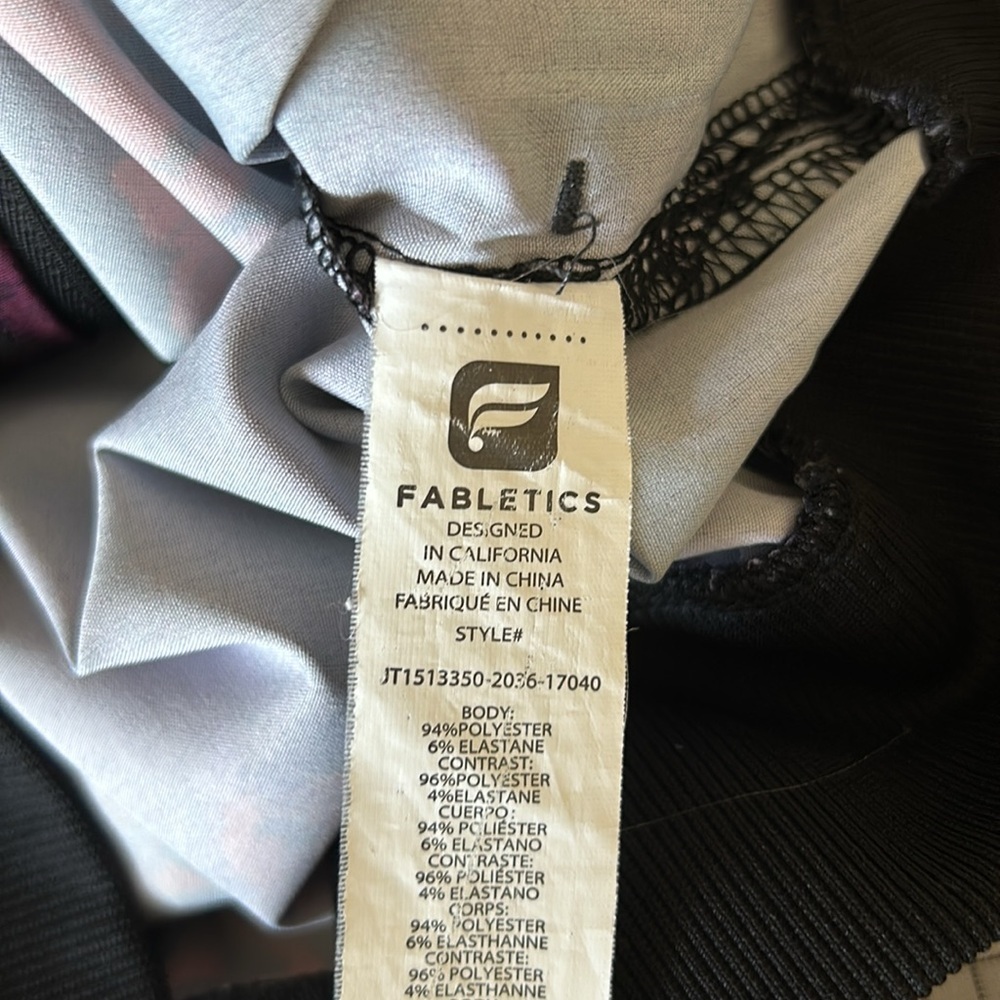 Fabletics Ithaca Jacket Romantic Print Purple Red… - image 8